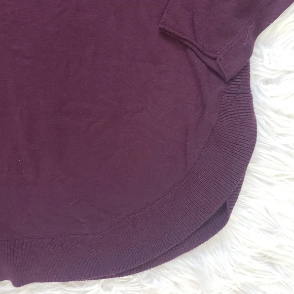 NEW Caslon Turtleneck Tunic Maroon Sweater - Picture 5 of 8
